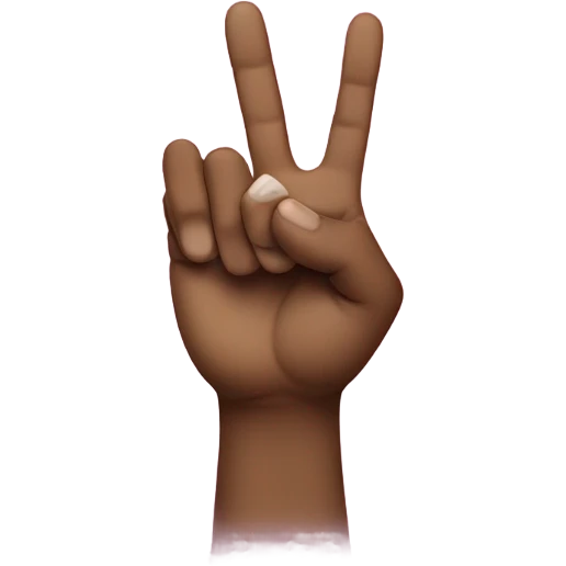 Rock on sign emoji