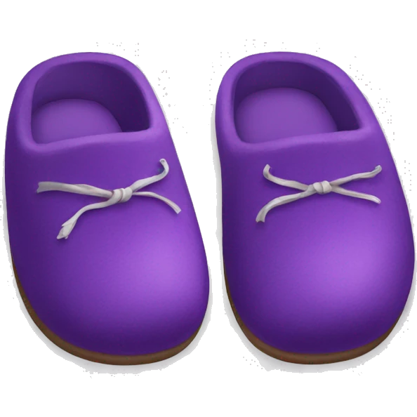Purple slippers emoji