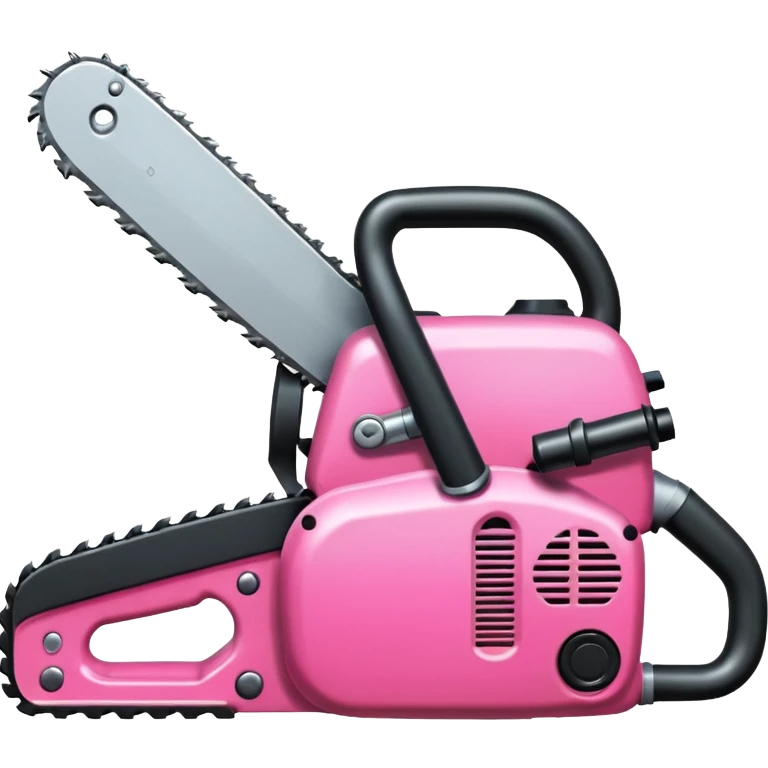 Pink chainsaw emoji