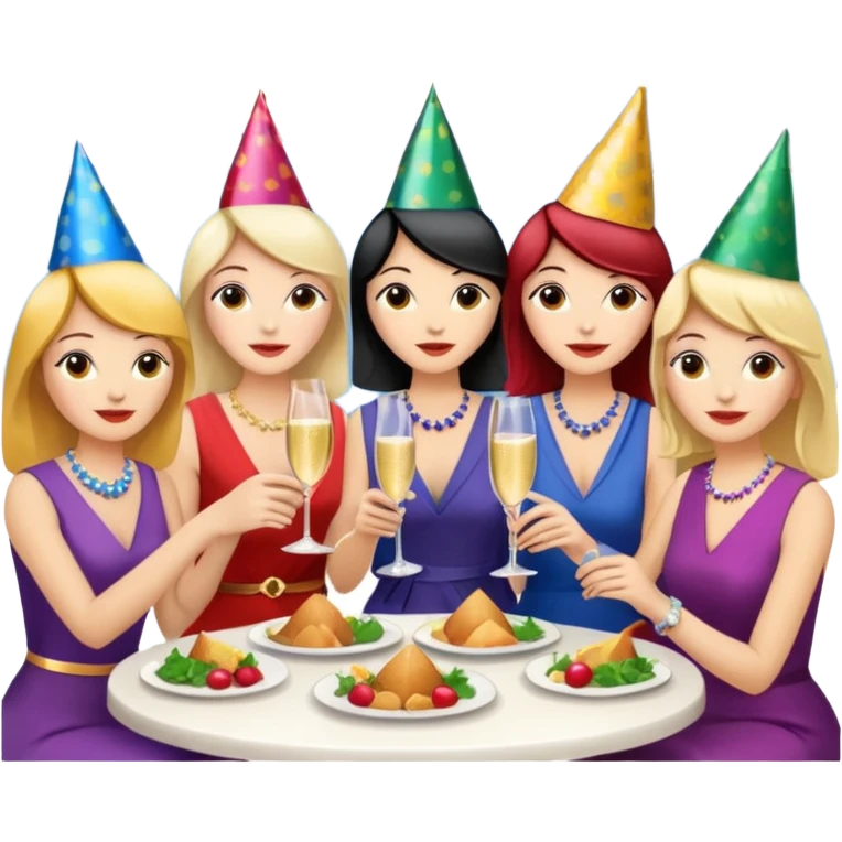 Coachella joint bachelorette group reunion in San Francisco having drinks and dinner emoji