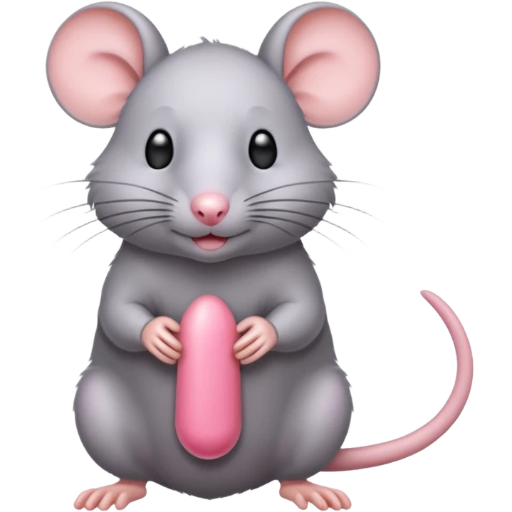 Rat showing his wiener emoji