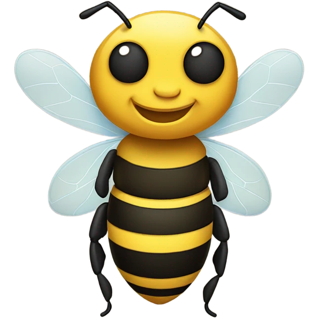 Bee stinging emoji
