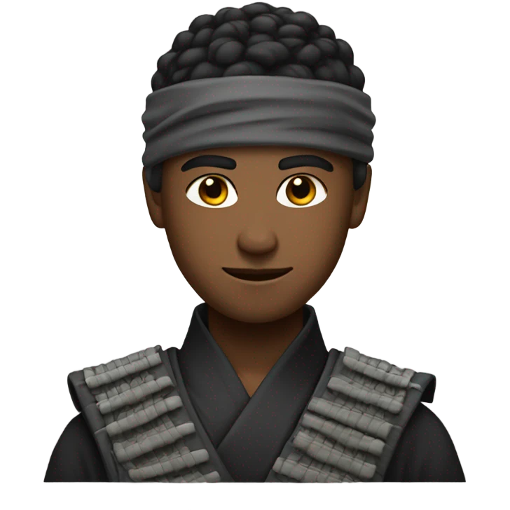 ninja with a low taper fade emoji