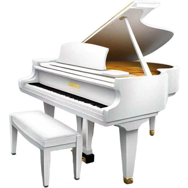 White piano emoji