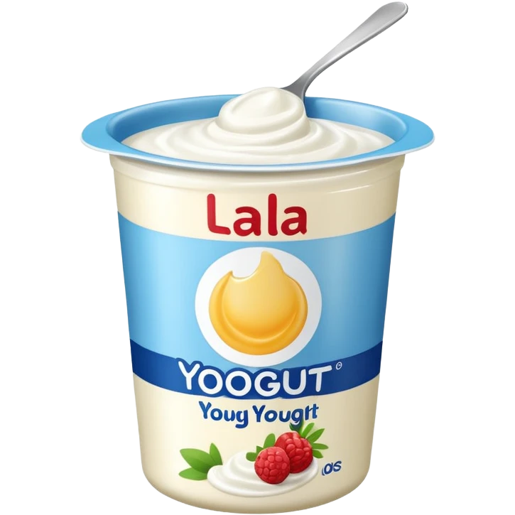 Yogurt envasado marca lala emoji