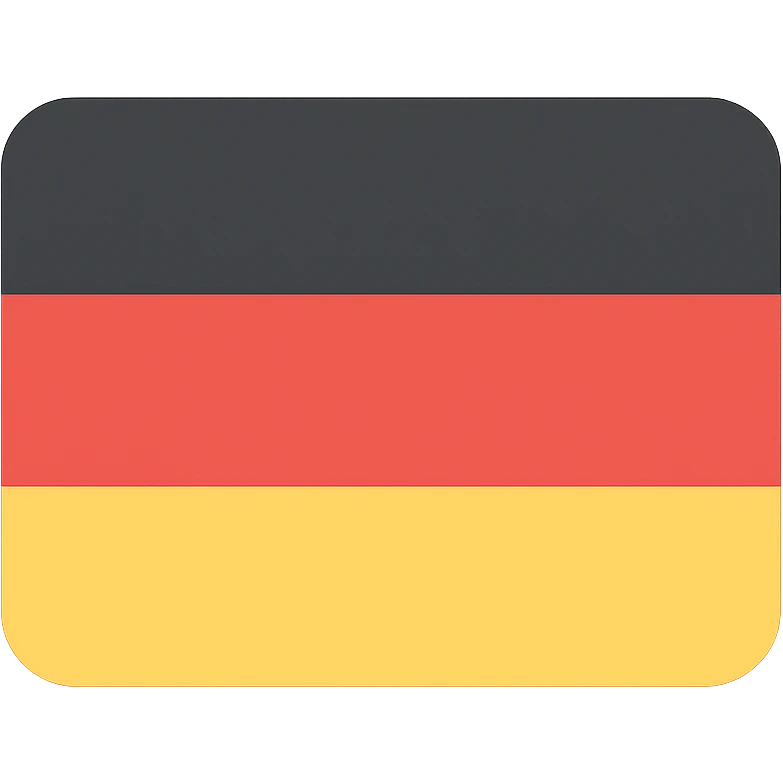 Germany FRG country flag icon with colors emoji