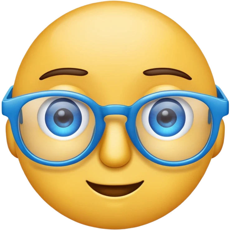 Emoji of eyes with blue glasses ref - 👀  emoji