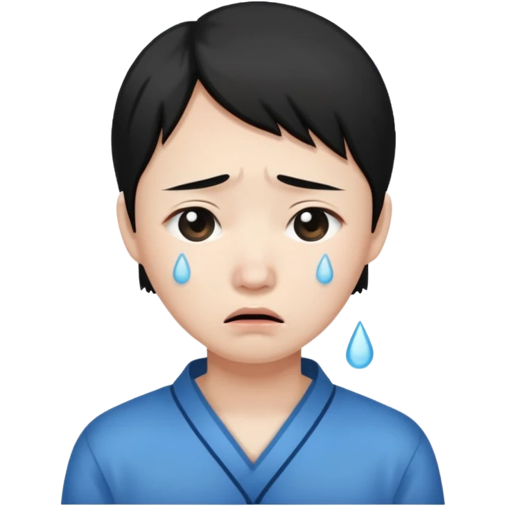 tears through cringe  asian emoji