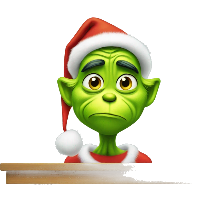Grinch on the shelf emoji