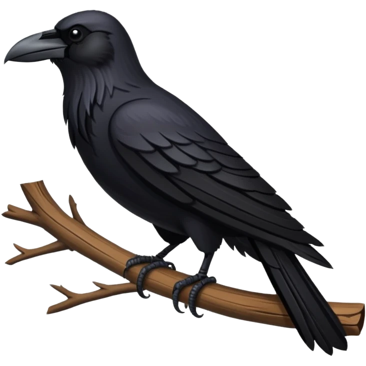 a cartoon Viking raven emoji