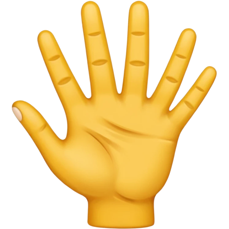 Una mano con 3 dedos emoji