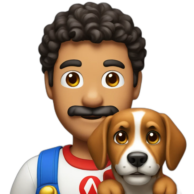 mario with dog emoji
