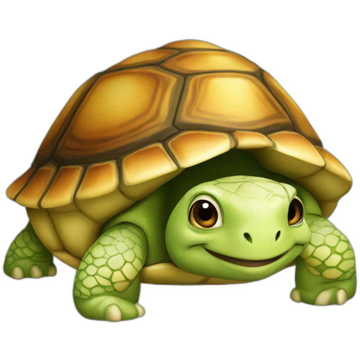 Chat sur tortue emoji