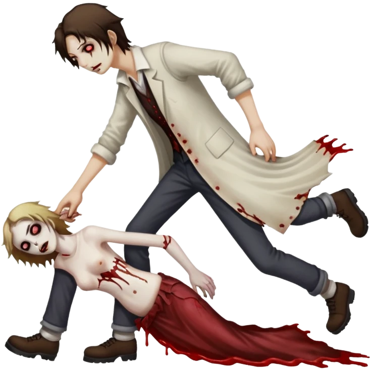 Dragging a dead body from a murder scene  emoji
