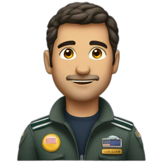 Pilot and his name is sepehr emoji