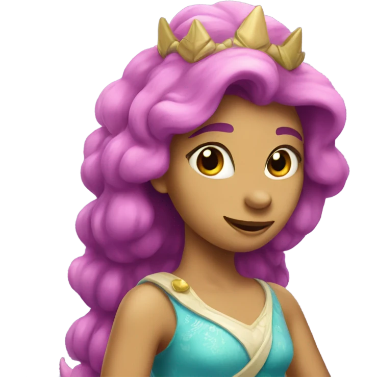 Princess dinosaur emoji