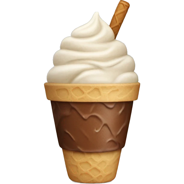 Ice cream coffee  emoji