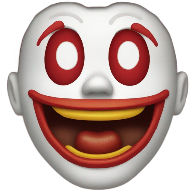 terrifying Ronald mcdonald emoji