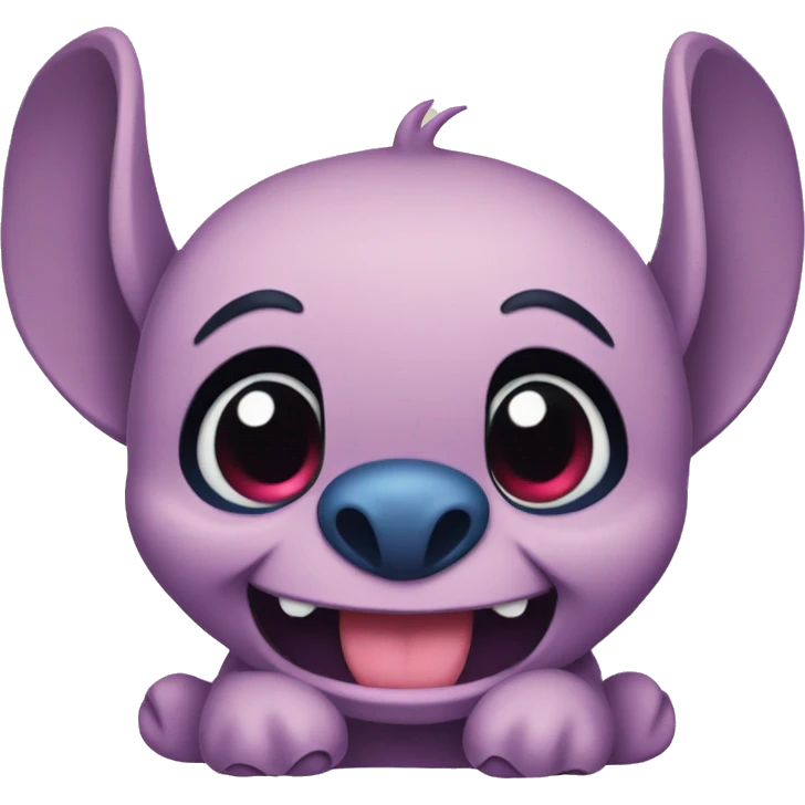 Stitch with heart eyes emoji