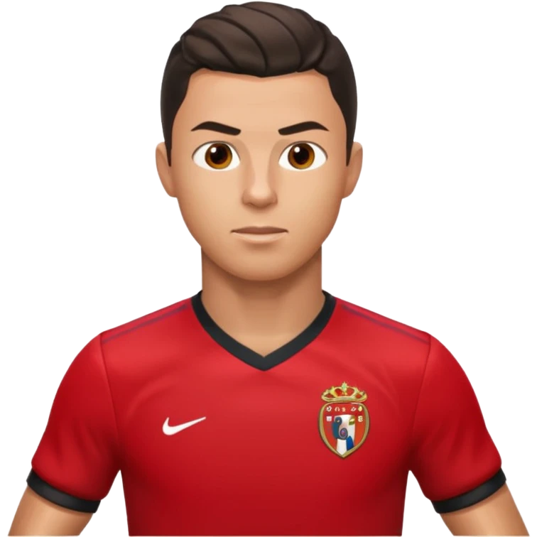 Cristiano Ronaldo scoring a goal emoji