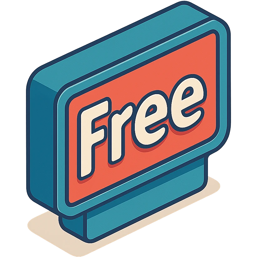 a sign 'Free' emoji