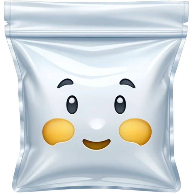 completely empty transparent ziplock bag emoji