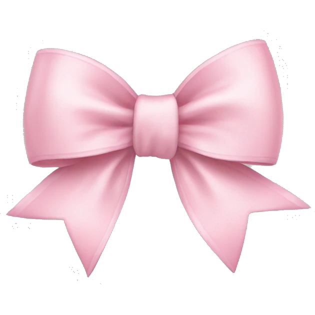 Light pink bow emoji