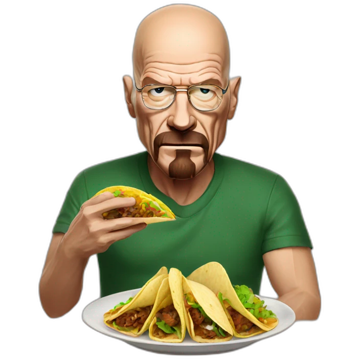 Walter white eating tacos emoji
