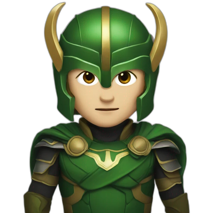 loki with helmet emoji