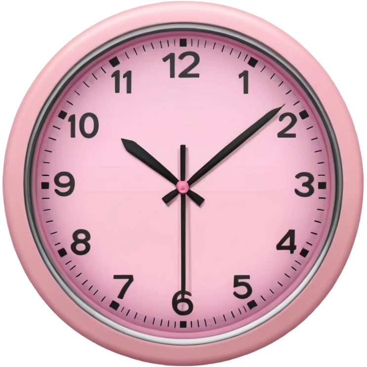 pink clock aestetic emoji
