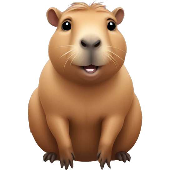 Cute capybara emoji