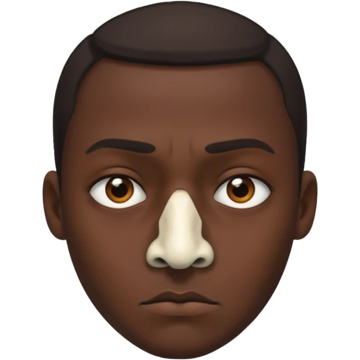 Cannibal with bone through nose emoji