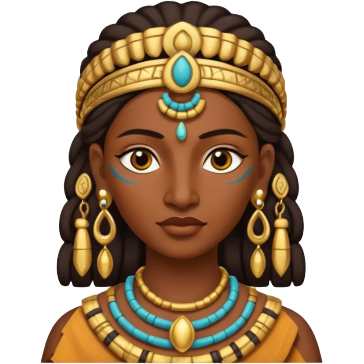 ancient Mayan woman with earrring emoji