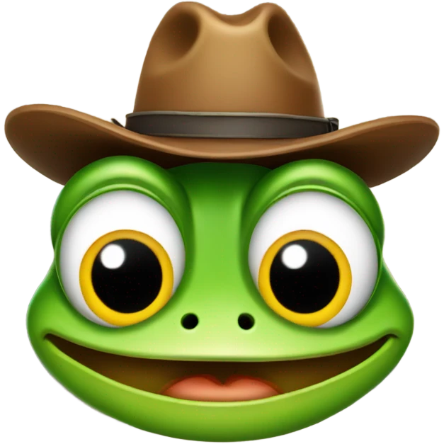 frog in cowboy hat emoji