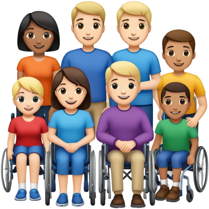 grupo depersonas discapacitadass emoji