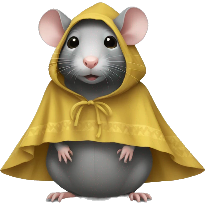 Rat in a poncho emoji