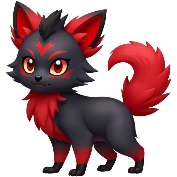 Zorua-Fakémon-hybrid-creature (full body)  emoji