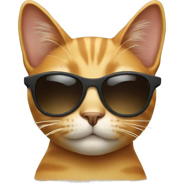 Cat with sunglasses emoji