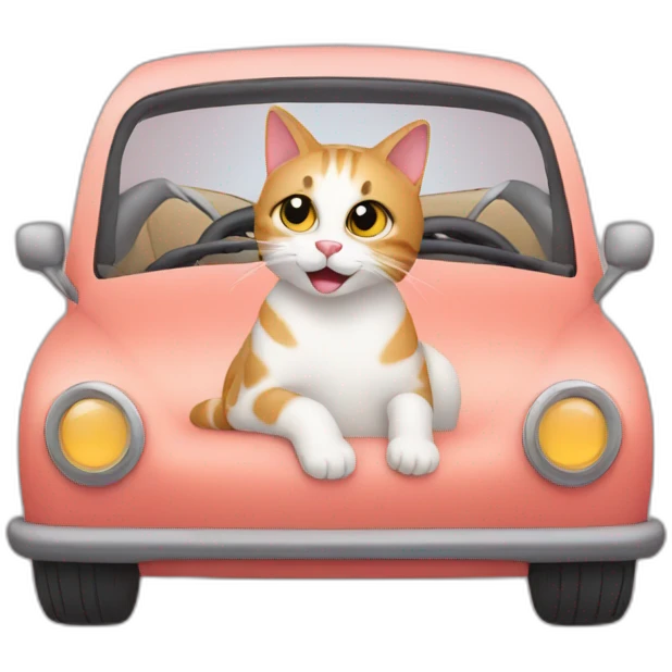 cat in car emoji