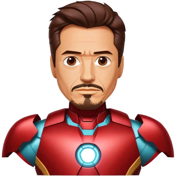 Tony Stark in a Hawaiian Iron Man suit. emoji