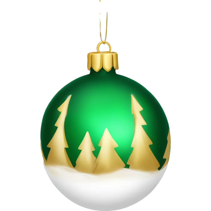 Elegant Christmas ornament emoji