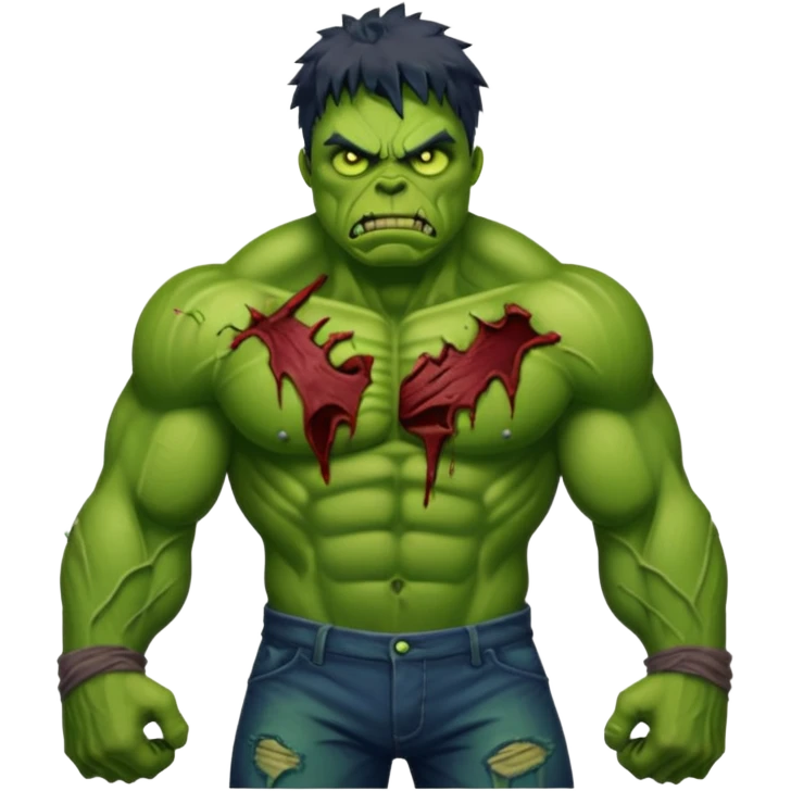Zombie hulk emoji