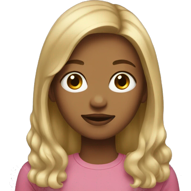 girl with dirty blonde hair emoji