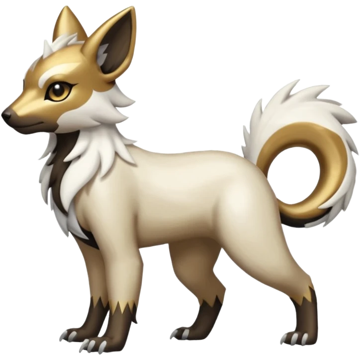Shiny Brown Golden Bronze Ginger Black Grey White Beige Linoone-Absol-Trico-Hybrid (Full body) emoji