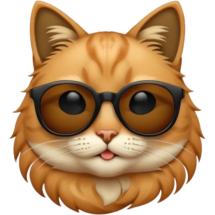 Cat wearing sunglasses emoji