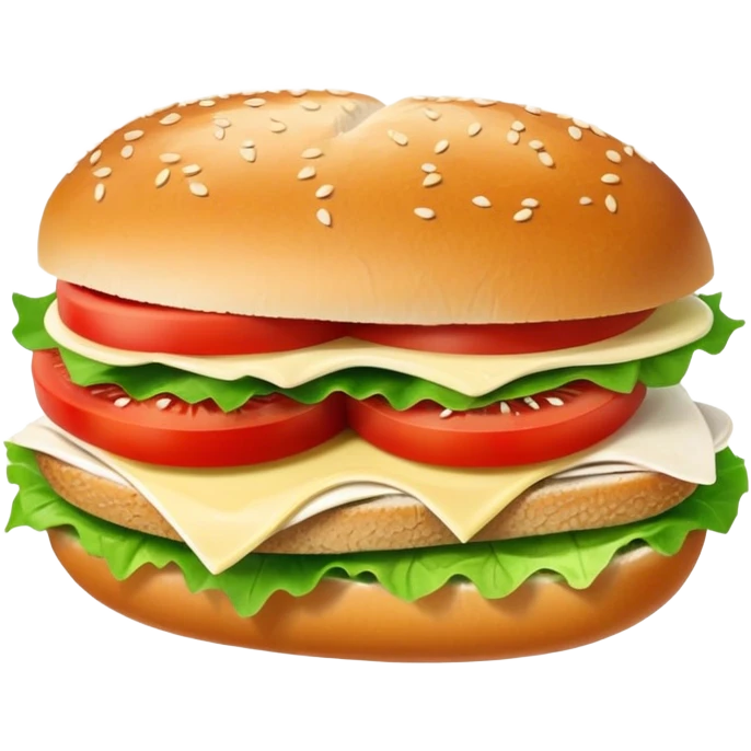 sandwich with turkey, lettuce, pickles, mayonnaise, and tomatoes side view emoji