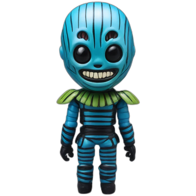 Beetleborg blue action figure Japanese toy emoji