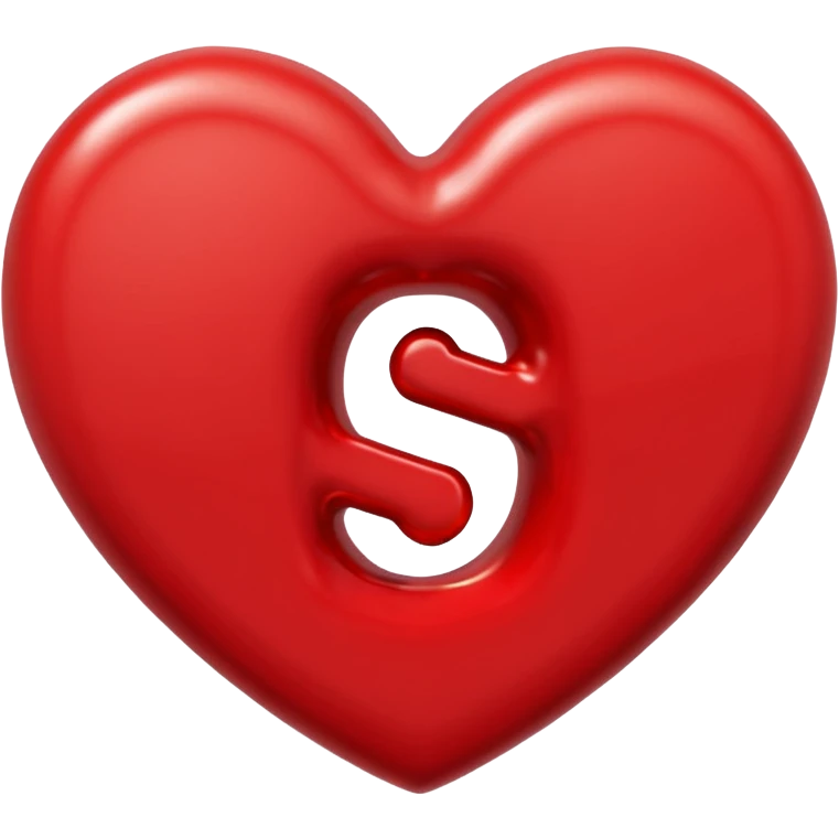 The Letter S in a Heart emoji