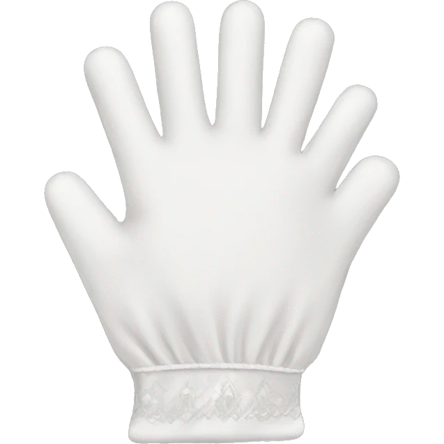 white princess gloves emoji