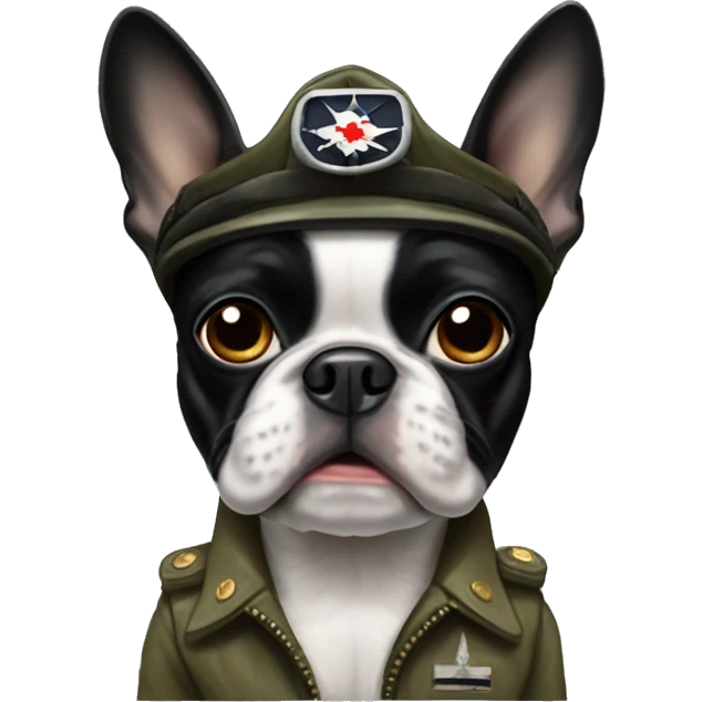 boston terrier world war 2 fighter pilot emoji